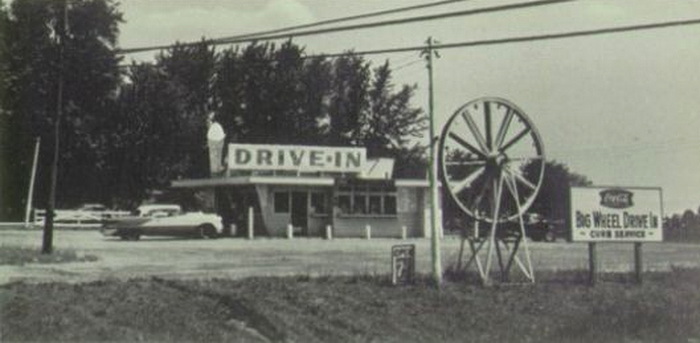 Big Wheel Drive-In - 1967 Photo From High School Yearbook